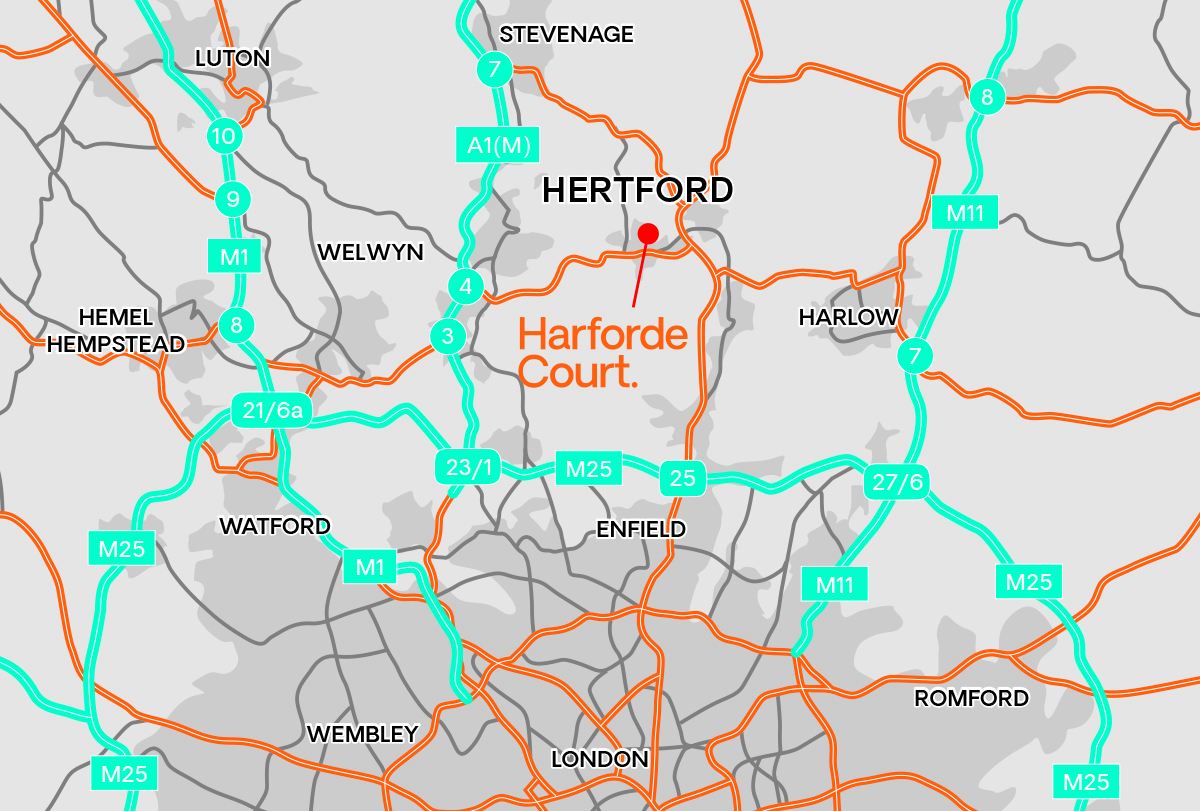 Hertford Court Location