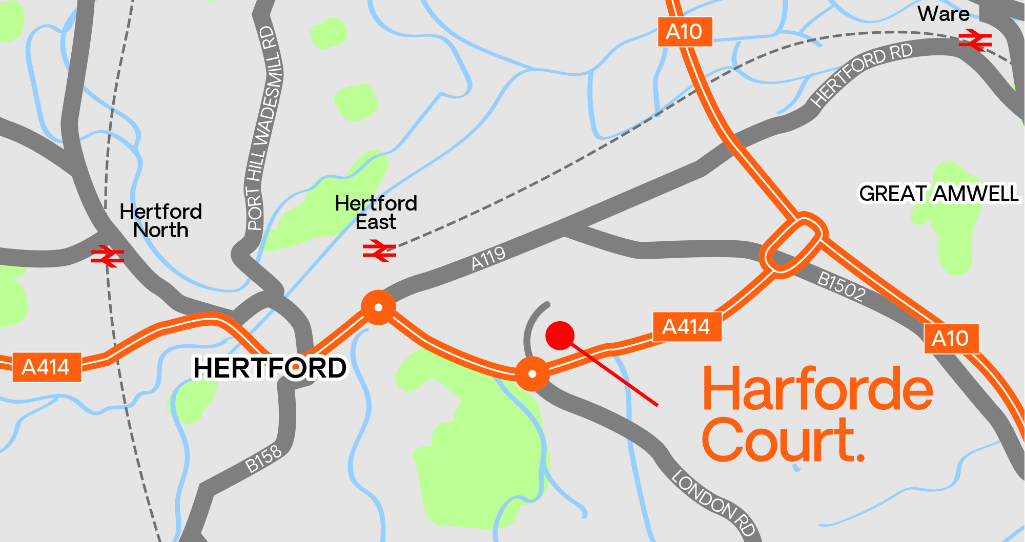 Hertford Court Location